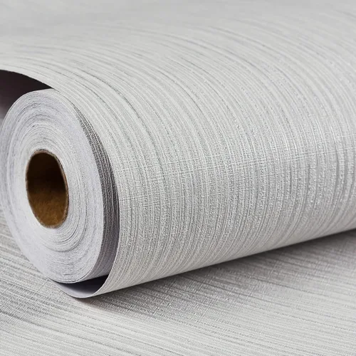Vista 6 de Haimin Papel Tapiz de Tela Texturizado 24 pulgadas X 393 pulgadas Papel de Contacto de Tela Papel de Pared de Lino Texturizado Despegar y Pegar