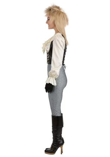 Vista 3 de Disfraz de Jareth para Mujer de Labyrinth Multicolor