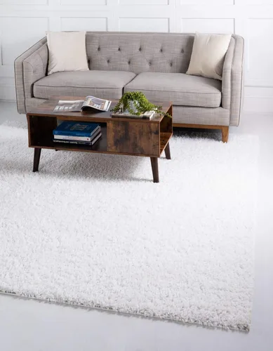 Vista 88 de Unique Loom Colección Davos Shag - Alfombra Lino
