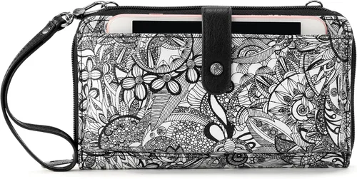Vista 42 de Sakroots Artist Circle - Cartera/Brazalete grande para teléfono celular Aqua World