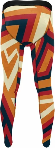 Vista 2 de InterestPrint Men's Gym Athletic Pants Leggings Impact Run Heat Tight Athletic Compression Tights