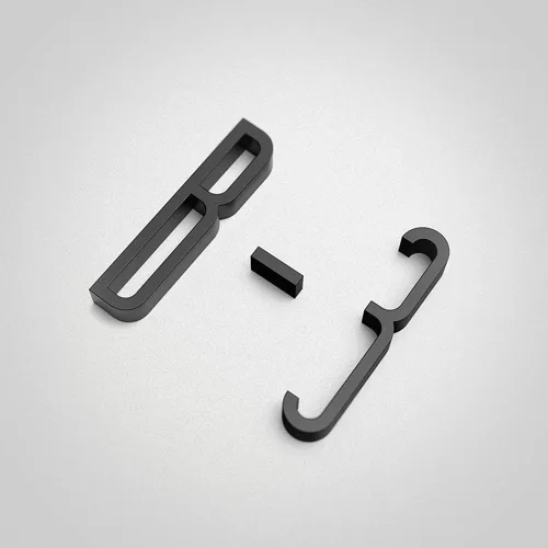 Vista 6 de Números de puerta para casa/apartamento, buzón de 4 pulgadas, letras autoadhesivas negras (0, estilo A)