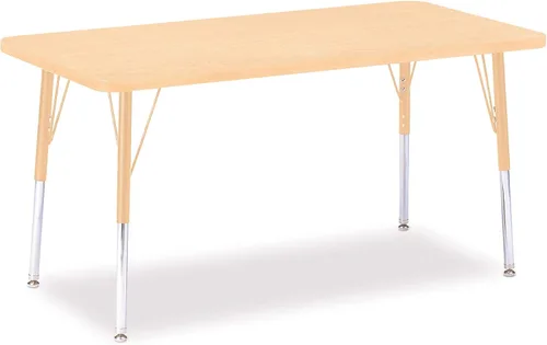 Vista 39 de Berries Mesa rectangular para actividades, altura A, Gris/Negro/Negro, 1