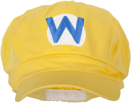 Vista 6 de Gorra bordada de algodón de gran tamaño Mario Luigi Wario Waluigi Rojo