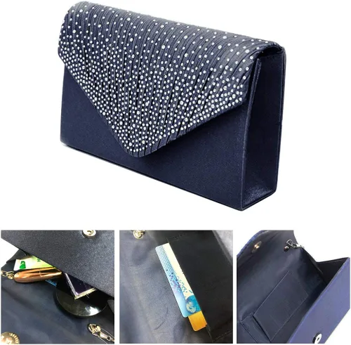 Vista 3 de Groupcow Nuevos bolsos de noche para mujer, bolso de boda