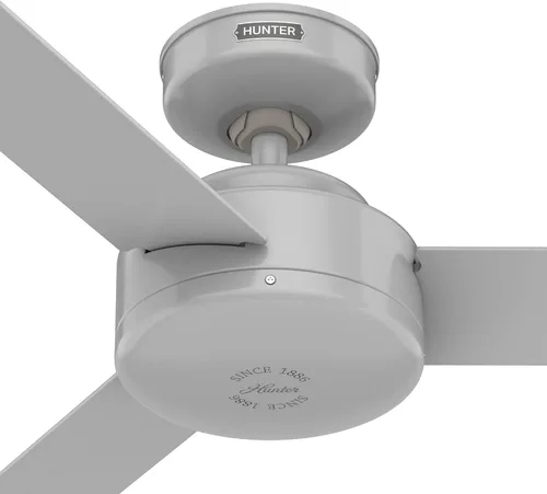 Vista 12 de Hunter Presto, ventilador de techo, para interiores, sin luz, moderno, 44 pulgadas, gris paloma