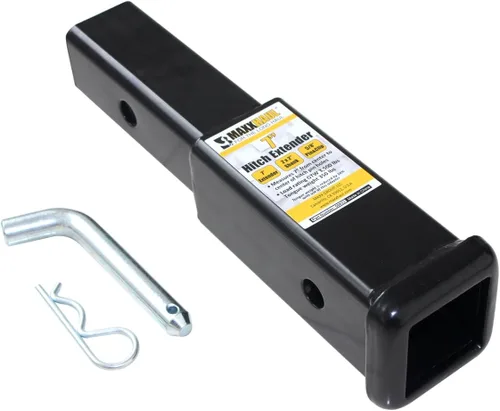 Vista 5 de MaxxHaul 50833 Extensor de receptor de enganche de remolque de 2 x 2 pulgadas, longitud de extensión de enganche de 7 pulgadas, 3500 libras GTW