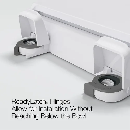Vista 5 de KOHLER 4639-RL-0 Cachet ReadyLatch Asiento de inodoro redondo con cierre suave, color blanco