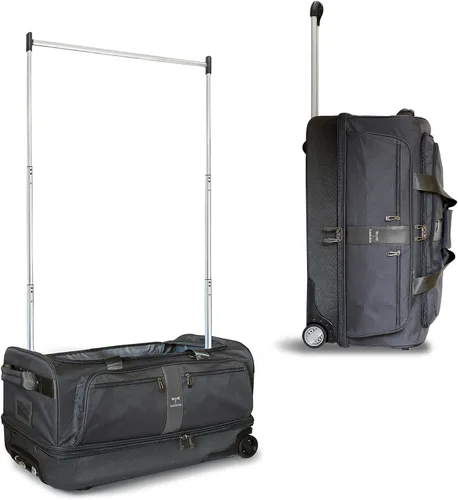 Vista 12 de Travolution Dance Bag with Garment Rack, 28 Inch Rolling Duffel With Wheels, Ideal for Competitions & Travel, Easy-assembly Lightweight Aluminum