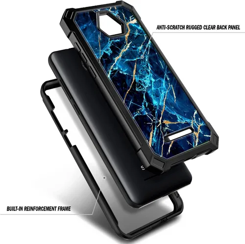 Vista 3 de NZND Schok Volt SV55 - Funda protectora de cuerpo completo a prueba de golpes con protector de pantalla integrado para Schok Volt SV55