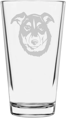 Vista 314 de Podenco Canario - Vaso de pinta de 16 onzas con temática de perro personalizado