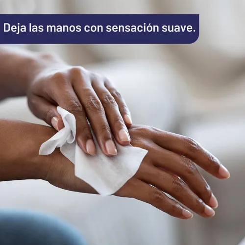 Vista 3 de Wet Ones Toallitas de mano antibacterianas, aroma fresco, el embalaje puede variar, blanco, 40 unidades Hand sanitizer wipes, Click-top canister