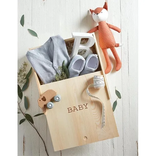Vista 6 de Stephan Baby Caja de recuerdos de pino natural, bebé