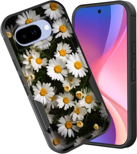 Vista 68 de Funda para Pixel 6A, funda híbrida de doble capa resistente a prueba de golpes de policarbonato duro de silicona suave TPU para Google Pixel 6A