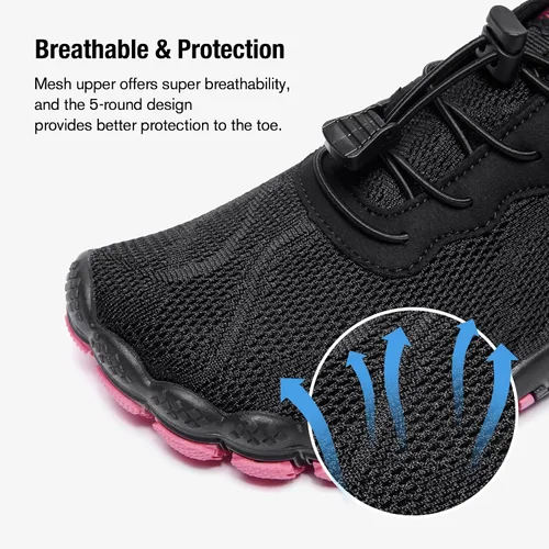 Vista 2 de HIITAVE - Zapatos de agua minimalistas para mujer, de secado rápido, para hacer natación, bucear, surfear, hacer deportes acuáticos, ir a