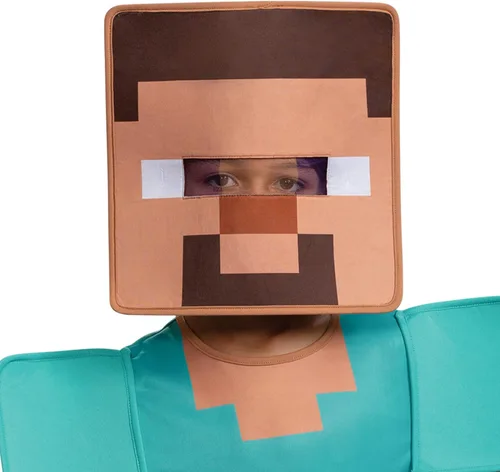 Vista 5 de Disguise Recycled Blend Steve Costume, Official Minecraft Costume