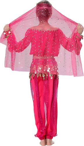 Vista 2 de Fairycece Conjunto de disfraces de Halloween para niños que bailan el vientre