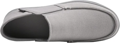 Vista 3 de Zapatos sin cordones para hombre, mocasines casuales de lona, zapatos de cubierta para hombre, cómodos zapatos náuticos con suela de goma