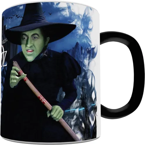 Vista 3 de Morphing Mugs Taza de cerámica Wizard of Oz (Wicked Witch), color negro