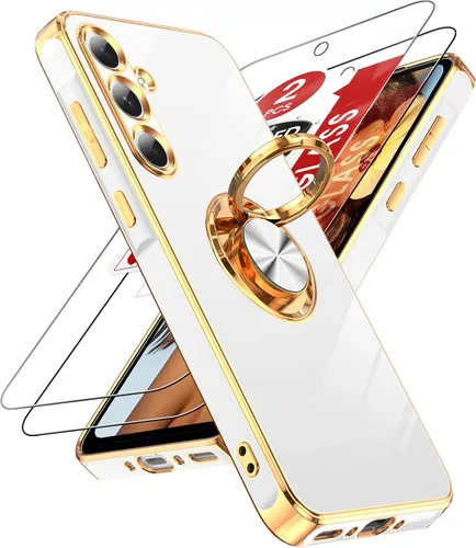 Vista 127 de LeYi Funda para iPhone XR: con Protector de Pantalla de Vidrio Templado [Paquete de 2] Soporte de Anillo Giratorio de 360°, Soporte Magnético