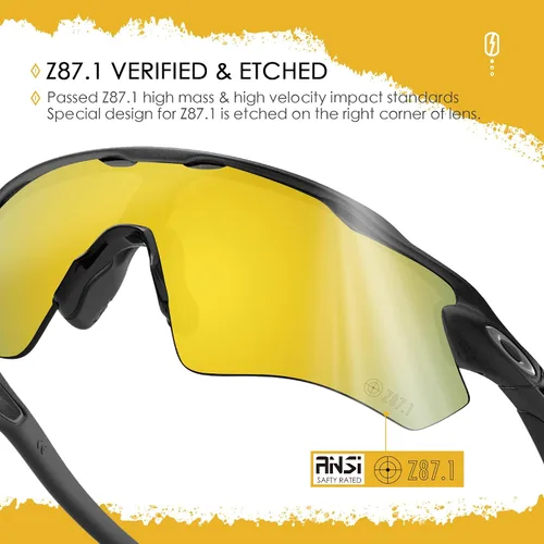 Vista 18 de Lentes de repuesto ANSI Z87.1 para gafas de sol Oakley Holbrook Metal OO4123