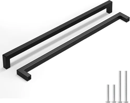 Vista 16 de homdiy Paquete de 1 tirador de gabinete negro mate de 3 pulgadas, manijas de cajón de acero inoxidable, manijas de cajón de acero inoxidable