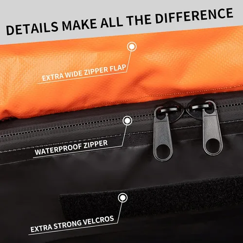 Vista 6 de Portaequipajes de Techo para Automóvil - 24 Pies Cúbicos Impermeable Resistente 720D Equipaje de Techo para Automóvil para Todos los Vehículos