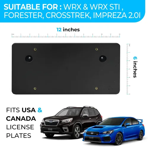 Vista 2 de Trunknets Inc - Kit de adaptador para soporte de placa de matrícula para Subaru Factory - No requiere taladrar el soporte de versión 2.0