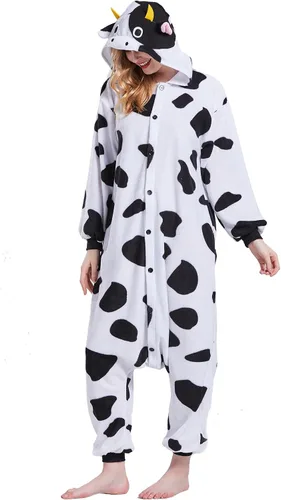 Vista 4 de Magicalani Unisex Adult Animal Onesie Pajamas, Women's and Men's Anime Cosplay Sleepwear, One Piece Halloween Costume