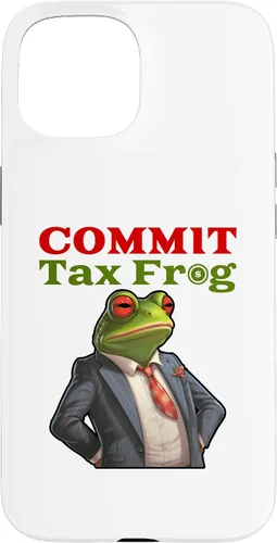 Vista 6 de Funda para iPhone 16 Commit Tax Frog Funny Fraud Meme Case