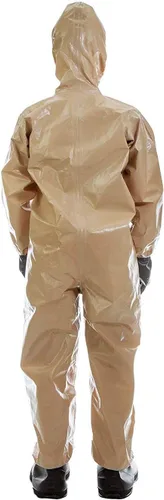 Vista 5 de Traje de seguridad MIRA con protección CBRN (YL) Hooded protective coverall with elastic cuffs. Tear-resistant material for cleanup and industrial