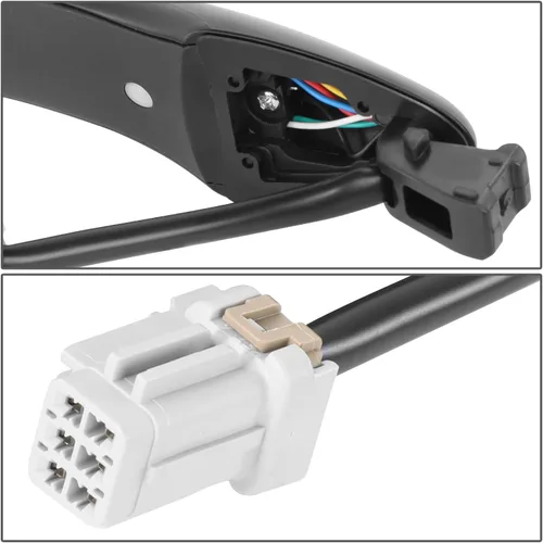 Vista 5 de DNA MOTORING Manija de puerta exterior delantera izquierda compatible con Kia Forte / Forte5 14-18, 14-16 Koup, con cerradura y cromo negro