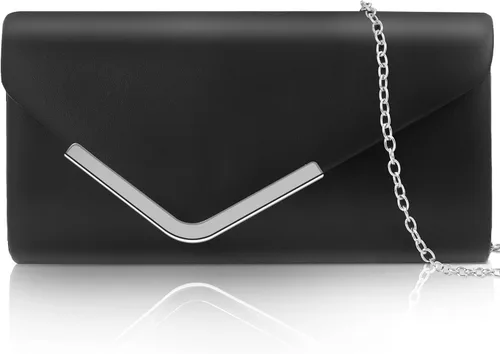 Vista 8 de Bolso de mano Larcenciel para mujer, bolso de lentejuelas brillante con cadena, bolso de noche con destellos para fiestas y graduaciones