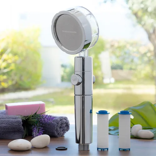 Vista 4 de Ecoducha con Hélice de Presión y Filtro Purificador Heliwer InnovaGoods