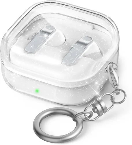 Vista 12 de AhaStyle Compatible con Samsung Galaxy Buds FE/S2 Pro/S2/Live Funda transparente [Anti-amarillamiento] (transparente)