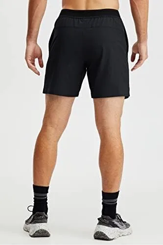 Vista 5 de Fabletics The Fundamental - Pantalón corto para hombre (forro), entrenamiento, correr, entrenamiento, gimnasio, yoga, ultraligero, atlético