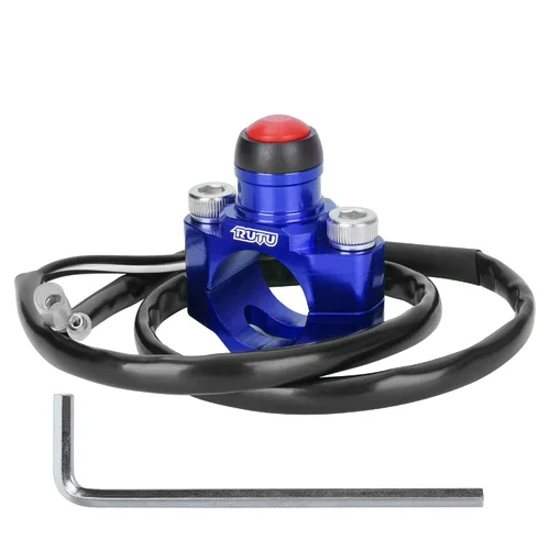Vista 8 de RUTU CNC - Interruptor universal para motor de motocicleta con placa trasera de montaje para KLX450 KLX250 KLX110 CR125 CRF250 CRF450 XR250 ATV Negro