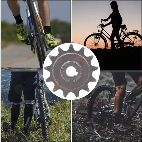 Vista 4 de Piñón de bicicleta, piñón de 13 dientes para una conducción suave, rueda de cadena de rueda libre, compatibilidad universal de motor para ciclistas