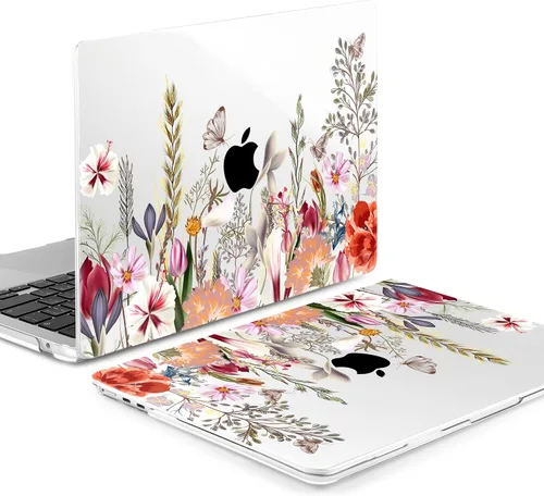 Vista 8 de Batianda Funda para MacBook Air de 15" con chip M5 M4 M3 M2, Botanical Campo de flores