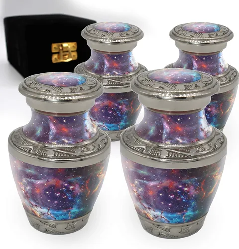 Vista 7 de Aurora Borealis Urna de cremación para cenizas para adultos, hombres y mujeres, Urnas de cremación personalizadas para cenizas humanas, urnas