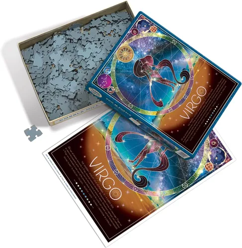 Vista 3 de Cobble Hill - Rompecabezas del zodiaco de 500 piezas, Virgo, póster de muestra incluido