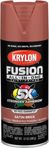 Vista 34 de Krylon Fusion - Pintura en aerosol adhesiva todo en uno para uso en interiores y exteriores, 12 onzas, vidrio de playa
