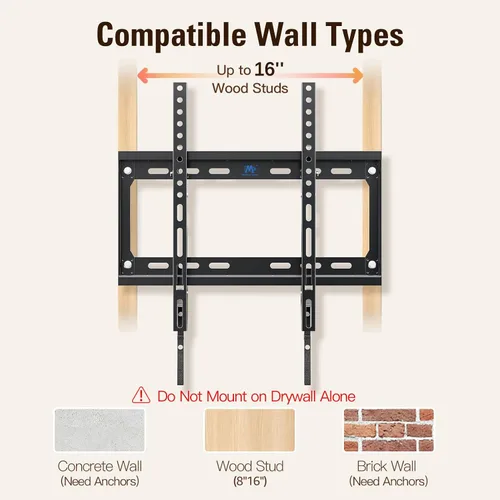 Vista 4 de Mounting Dream Soportes de TV inclinables para la mayoría de televisores LED de 26 a 60 pulgadas, LCD de hasta VESA 15.748 x 15.748 in y capacidad
