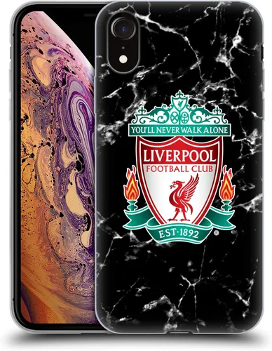 Vista 70 de Oficial LIVERPOOL Football Club 2017/18 Mármol Soft Gel Case para iPhone de Apple 7 Plus/8 PLUS Escudo negro.