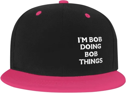 Vista 2 de Unisex Im_Bob_Doing Bob Things Logo Baseball Cap Hat Adjustable Fashion Outdoors Sandwich Cap