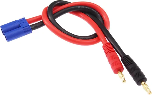 Vista 2 de 1pc EC5 Conector Enchufe a 0.157 in Banana Plugs Carga de Batería Cable Adaptador de Cable 10awg 12inch (E162-1)