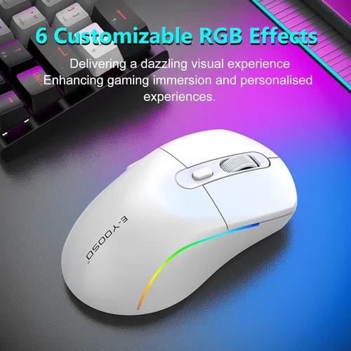 Vista 12 de E-YOOSO Ratón inalámbrico para juegos, 10,000 DPI, 6 botones programables