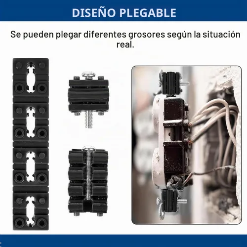 Vista 4 de 100 piezas Espaciadores de Tomacorriente para Caja Eléctrica, Espaciadores de Toma de Corriente Eléctrica Calzas Interruptor y Espaciador de Gris