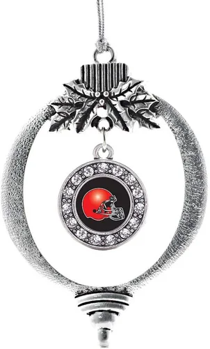 Vista 449 de Inspired Silver - Adorno de cromosoma 21 con dije de círculo de plata con joyas de circonita cúbica
