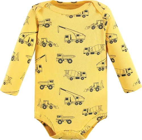 Vista 3 de Hudson Baby baby-girls Cotton Long-sleeve Bodysuits 3-pack